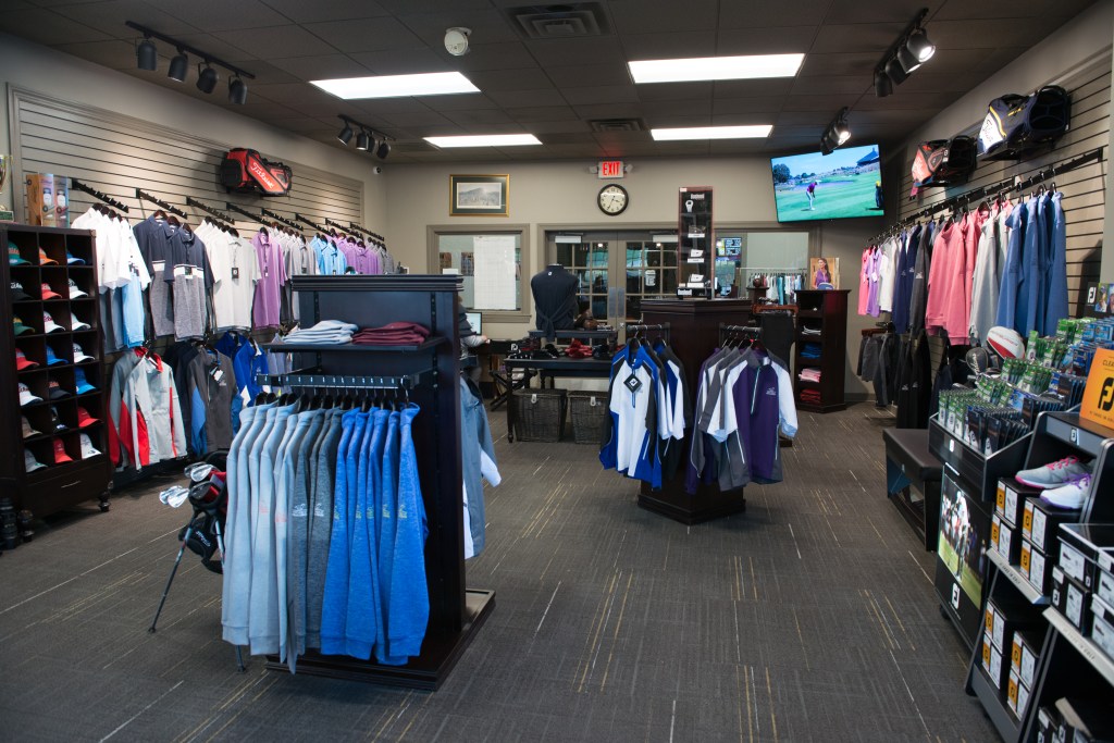 inside view of pro shop