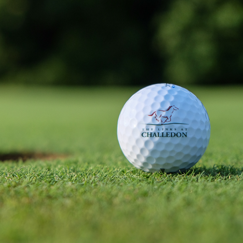 Challedon Golf Course Green golf ball
