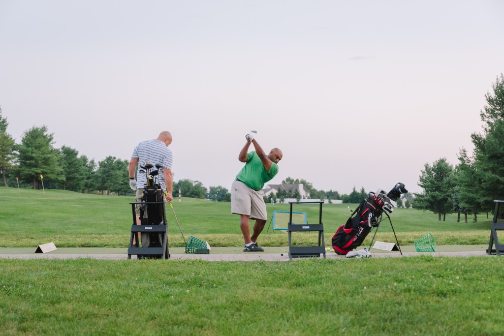 view of the practice facilities